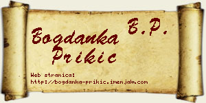Bogdanka Prikić vizit kartica